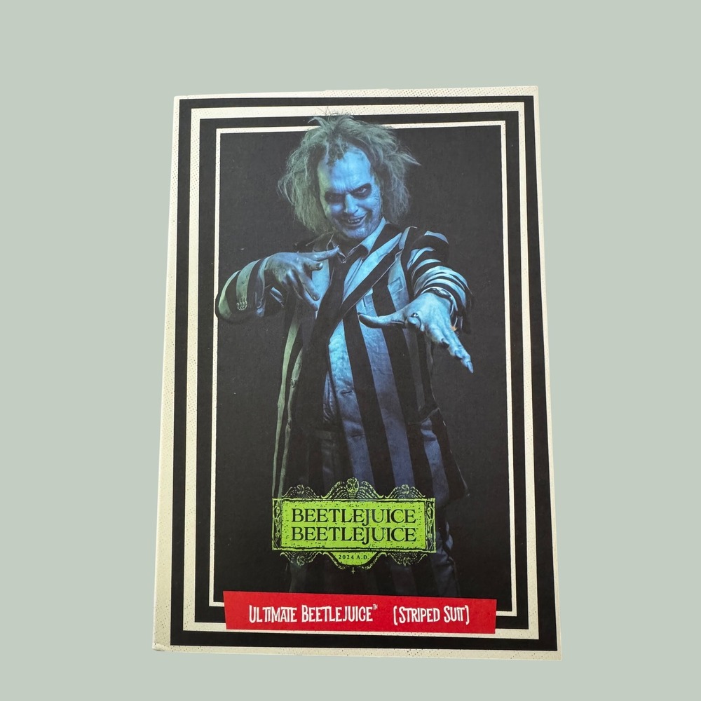 NECA Beetlejuice Beetlejuice Ultimate Beetlejuice Striped Suit ActionFigure 2024